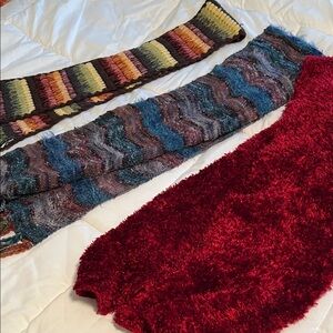 Colorful Knit Scarves Set
